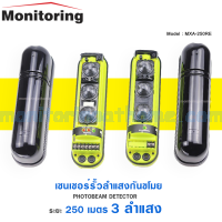 เซนเซอร์รั้วลำแสงกันขโมย 4 Beam 250m Photoelectric Beam Detector